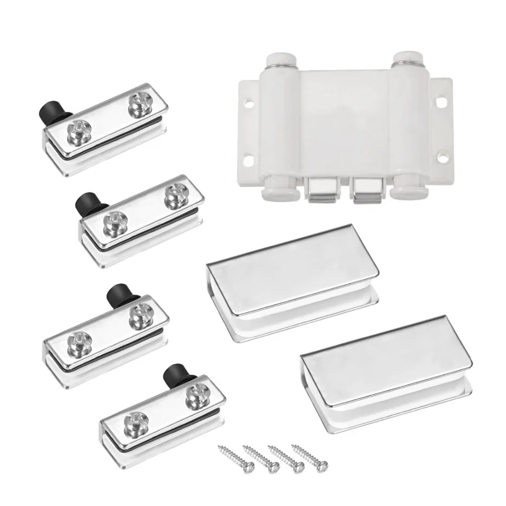 

Uxcell 1Set Glass Door Single Double Magnetic Catch Latch Closures for 5-8mm 5-6mm Furniture Cabinet Door Catches Door Stops