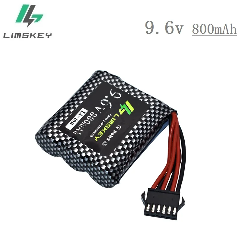 9,6 V 800mAh литий-ионная аккумуляторная батарея для 9115 9116 S911 S912 RC грузовик RC автомобиль аккумулятор 9,6 v Перезаряжаемые батарея