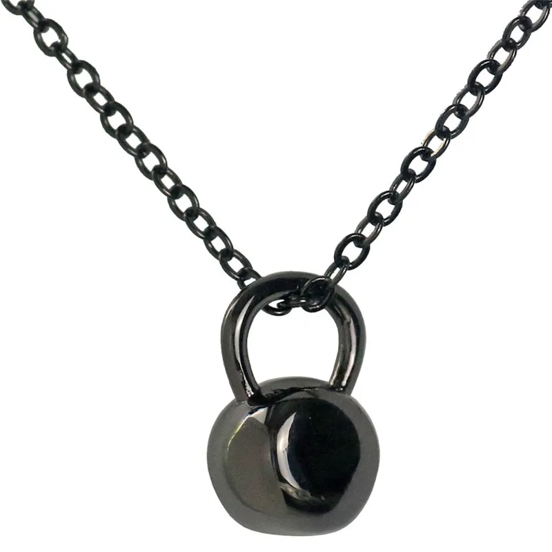 

Strength Kettlebell Necklace Pendant Women Bodybuilding Strong CrossFit Charm Choker Fitness Gym Necklace Dainty Jewelry