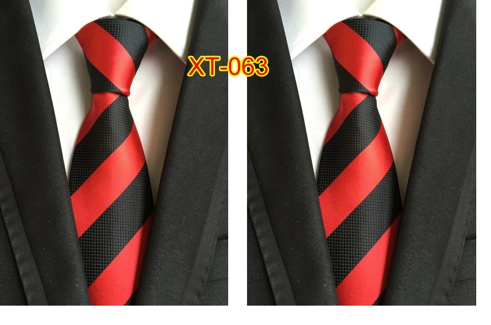 Прямая 8 см Мужские Классический галстук шелк 2 цвета компоненты широкие полосы cravatta мульти-цветные галстуки человек Жених Галстук