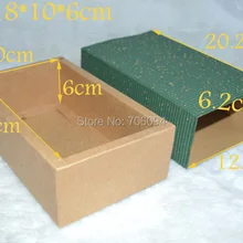 18*10*6 см, 20 шт./лот, косметический зеленый гофрированный картон Коричневый Крафт ручной работы подарочные коробки, эфирное масло коробка, коробка с логотипом на заказ