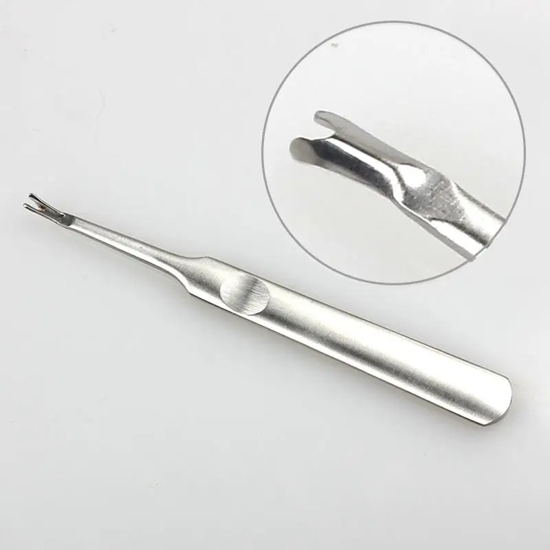 Steel Facial Dead Skin Fork Trimmer Peeling Knife Cuticle Remover Nail