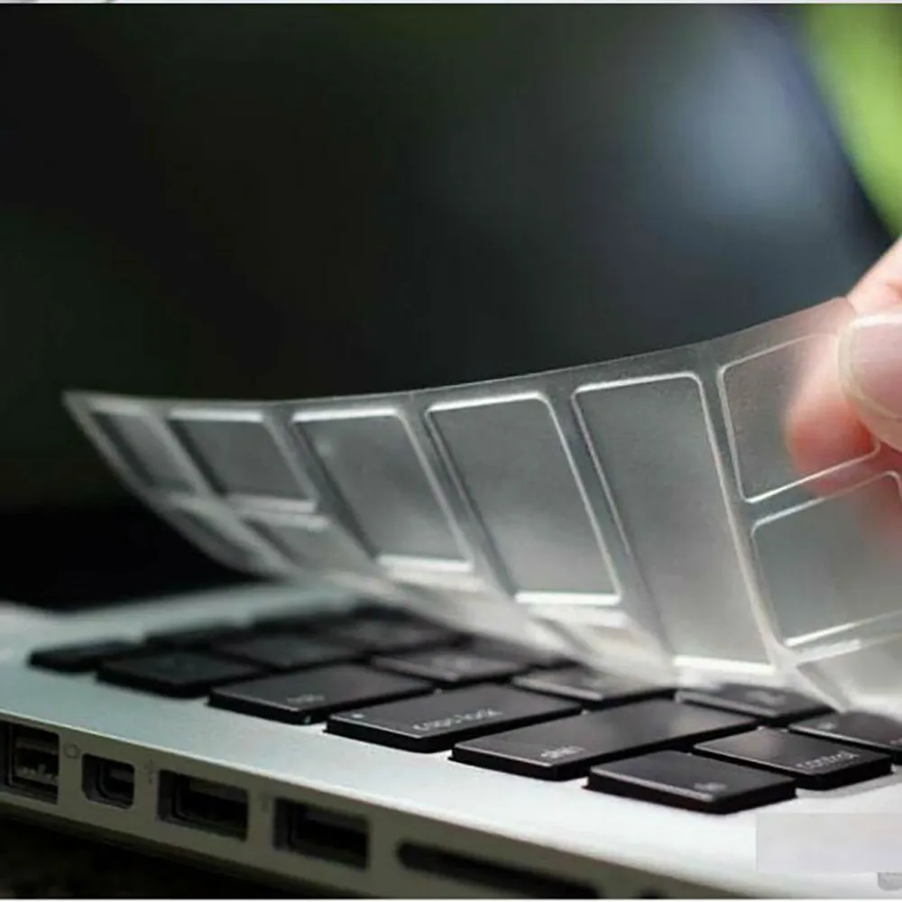 Силиконовый защитный чехол для клавиатуры для Apple Macbook Pro 13 15 17 Pro Air 13 мягкие наклейки на клавиатуру