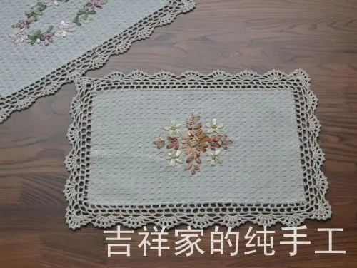 Бесплатная доставка Новое поступление 2014 салфетка из хлопковой ткани с вышитыми