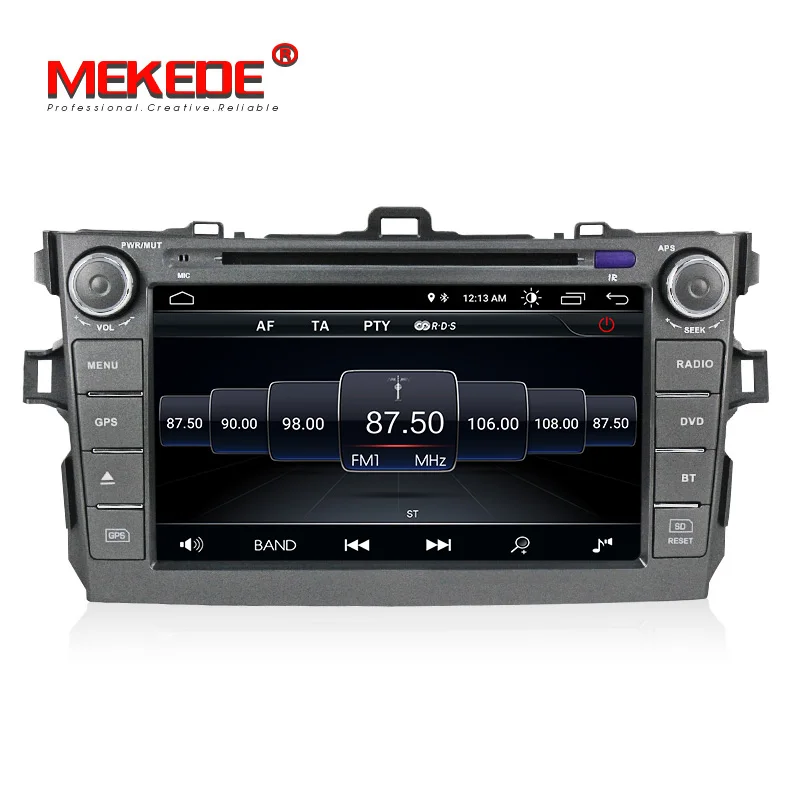 

HD1080 8inch 2din android 8.1 system Car stereo head unit navigation GPS NAVI DVD player fit for toyota corolla 2007-2011
