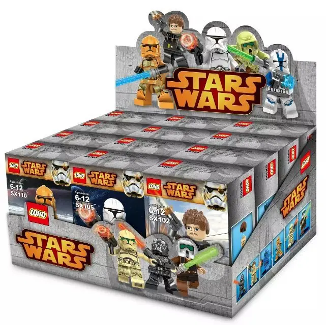

12pcs/set star wars plastic minifigures blocks toys Jedi Knights cloon troopers with lightsaber and lasergun bricks kids gift