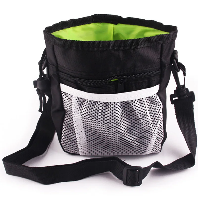 Mesh Pet Pouch Dog Training Treat Bags Portable Detachable Pet Feed Pocket Snack Reward interactive Waist Bag