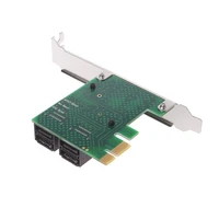 sata iii PCI-E PCI Express 1x כדי 4-יציאת SATA 3.0 מתאם כרטיס בקר III 6G ממיר (3)