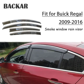 

Backar 4pcs Auto Car Windows Rain Wind Sun Shield Deflector Visor Trim For Buick Regal 2009-2016 Accessories All Weather