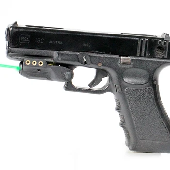 

Laserspeed Green Laser Sight Lightweight Rechargeable Built-in Rechargeable Battery Tactical Laser Scope for Railed Pistol