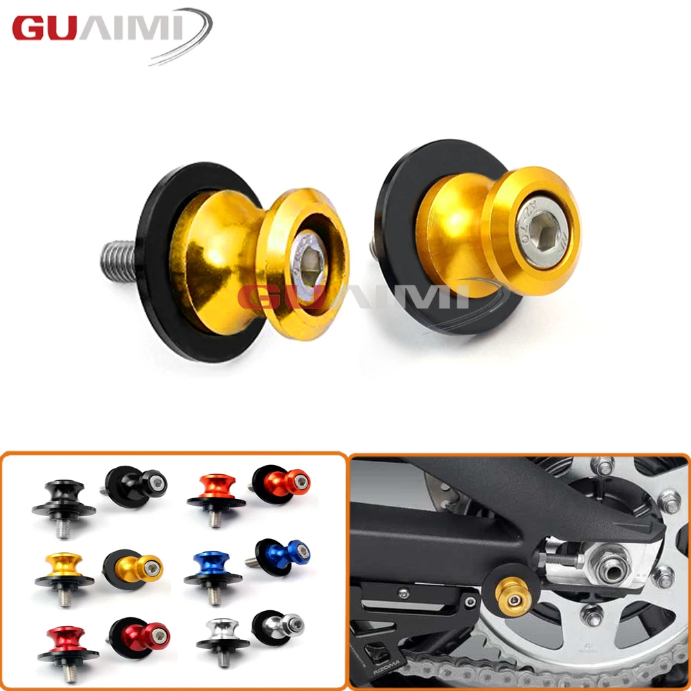 8mm CNC Swingarm Sliders Spools For Honda CBR600RR CBR1000RR F4 F4I