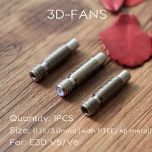 1 шт. E3D тепловой перерыв hotend горло M6 M6 для 1.75 мм/3.0 мм нити Нержавеющая сталь 3D-принтеры для E3D v6 и E3D V5