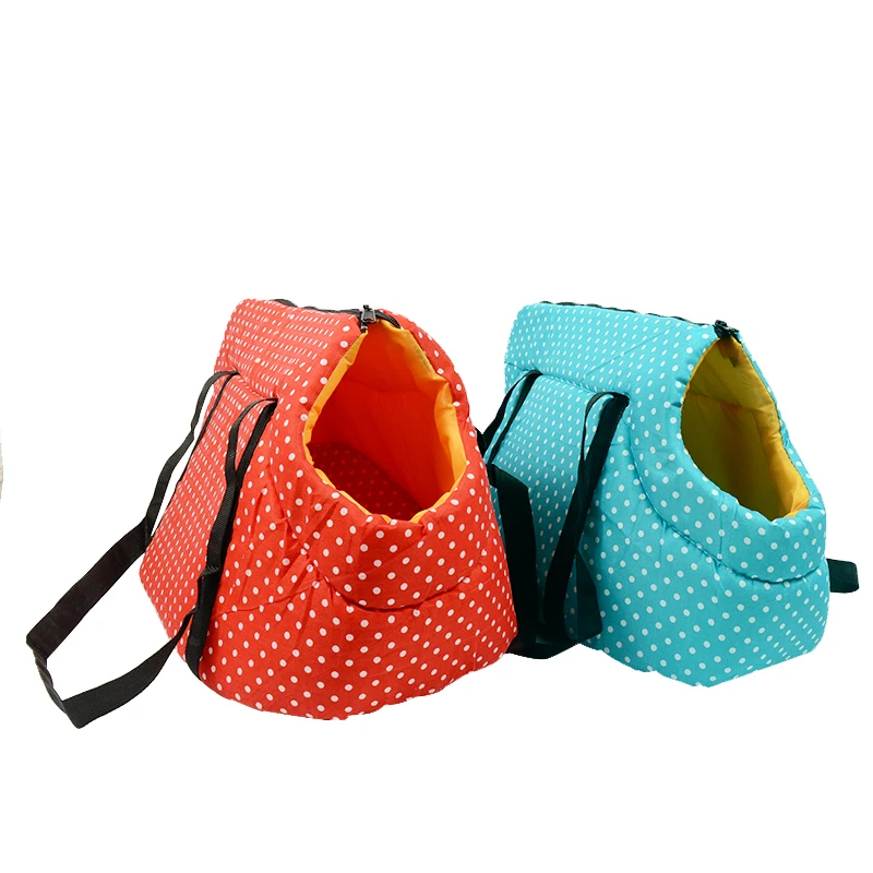 Dot Printed Dog Carrier Bag Cozy & Soft Puppy Pet Dog Travel Carrier Cat Shoulder Carry Bag Pet Handbag Pet Supplies (2)