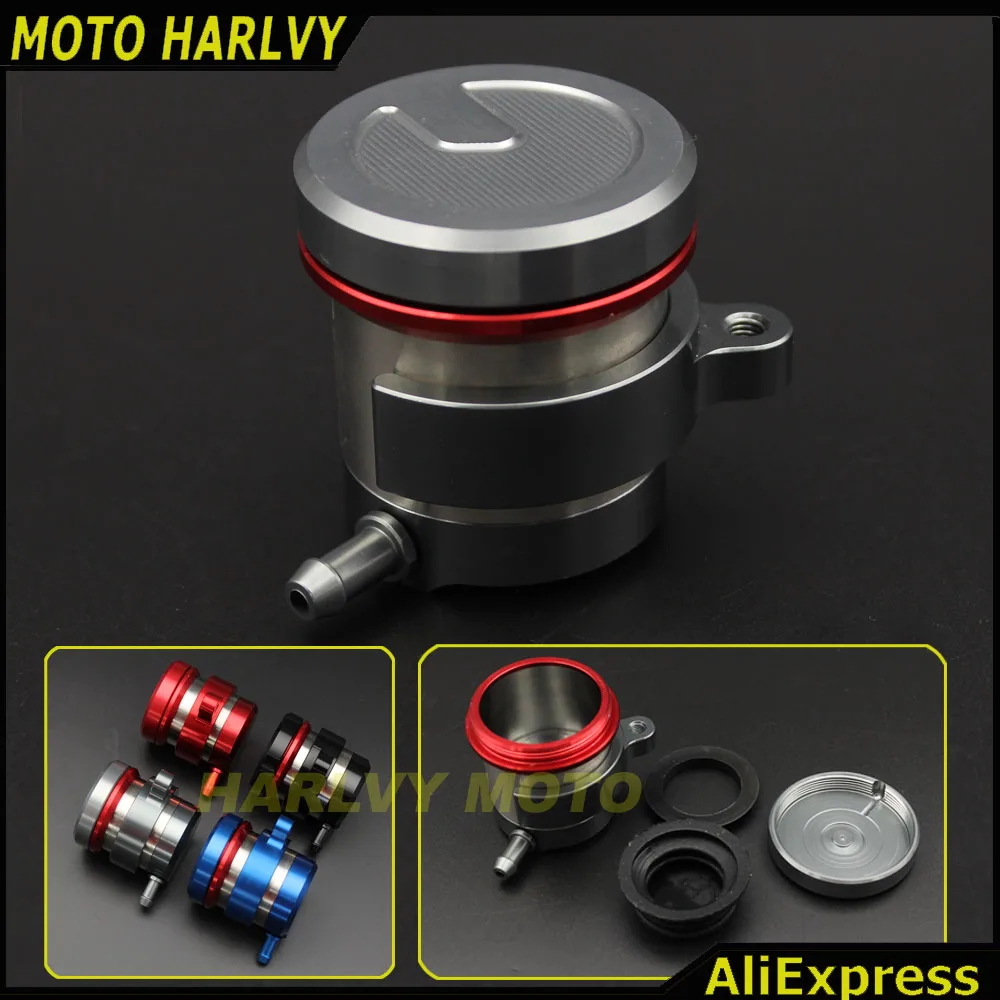 

CNC Aluminum Motorcycle Clutch Brake Pump Fluid Tanks Oil Cup Universal