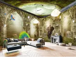 Фото обои на заказ размер комнаты 3D панно мечта сказка Волшебная страна лес 3d живопись фон нетканые обои для стены 3d