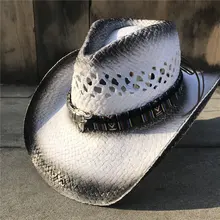 Ручная работа, женская и Мужская открытая западная ковбойская шляпа, элегантная женская шляпа Sombrero Hombre, головной убор, Солнцезащитная шляпа