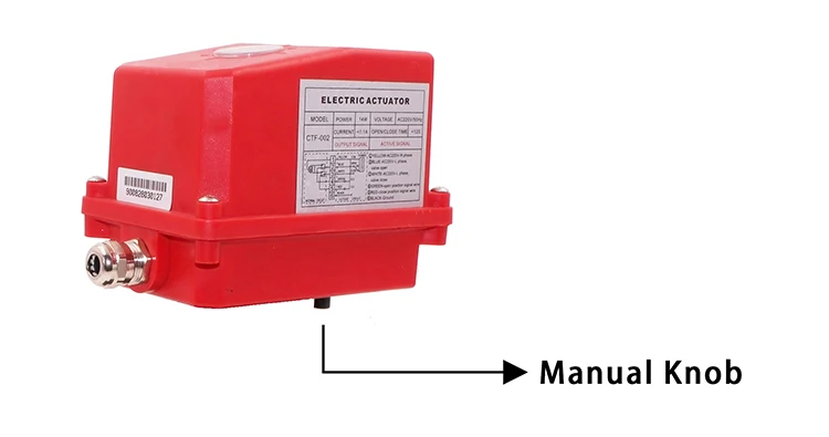 CTF-002 20NM AC220V 14W 150MA 10-12S Электрический привод клапана без шарового клапана ПВХ