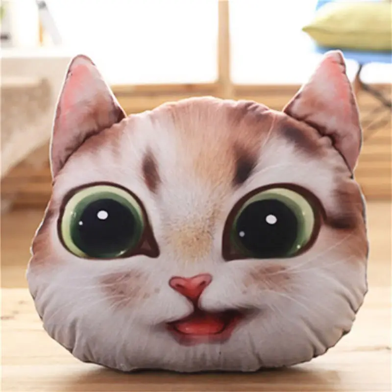 Креативный ПП Хлопок мультфильм креативное моделирование 3D сова подушки кошка