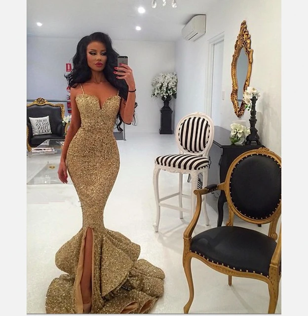 Mermaid Gold Dress