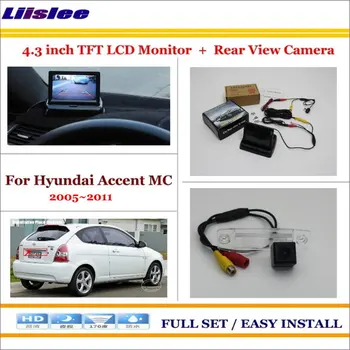 

Liislee For Hyundai Accent MC 2005~2011 Auto Rear View Camera Back Up + 4.3" LCD Monitor = 2 in 1 Parking Assistance System