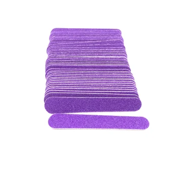 

High Quality 500x Purple Wood Nail File Buffer Polishing Sanding Disposable MiNi Limas Para Manicura Nails Accessoires