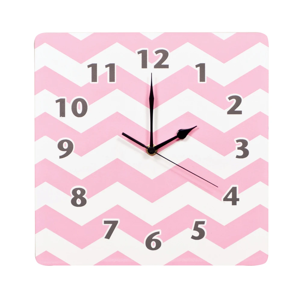 Trend Lab Pink Sky Chevron Wall Clock