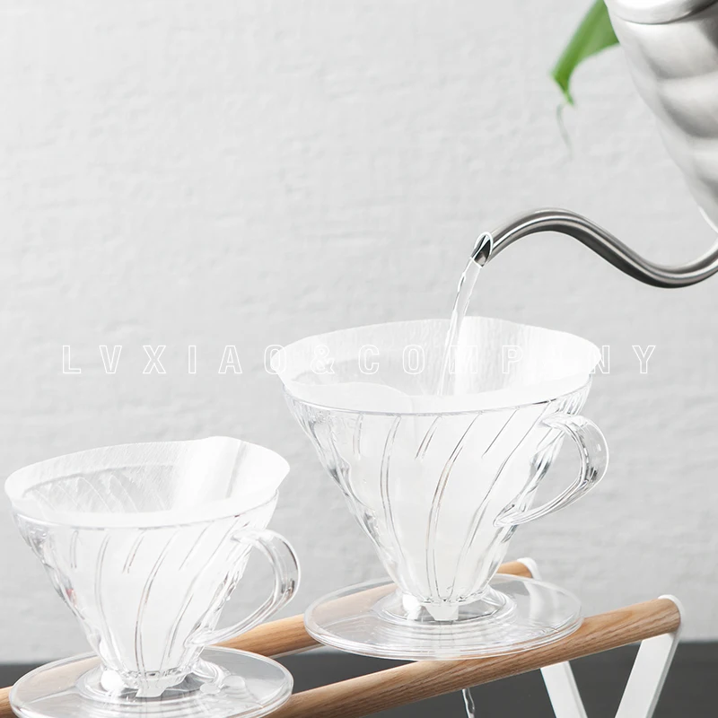 

1-2/2-4cups V60 Coffee Dripper HARIO resin Cone Coffee Filter