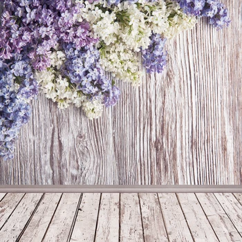 

Thin Vinyl photography background spring flowers Customize Backdrop Wooden Board Background for photo Studio home decoration