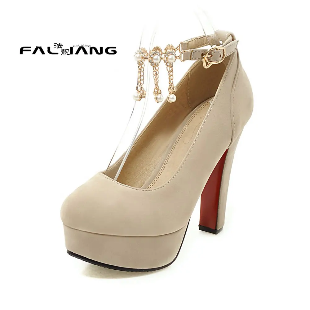 

Big Size 11 12 13 14 15 16 17 With crude Waterproof table style women's shoes extreme high heels pumps woman for women