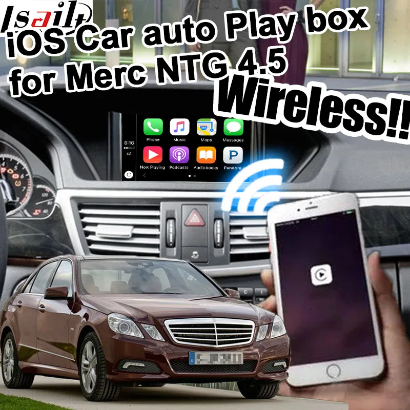 Беспроводная Автомобильная игровая коробка для Mercedes benz NTG 4,5 A B C E GLK ML command& auido20 и т. д. для Mercedes benz carplay