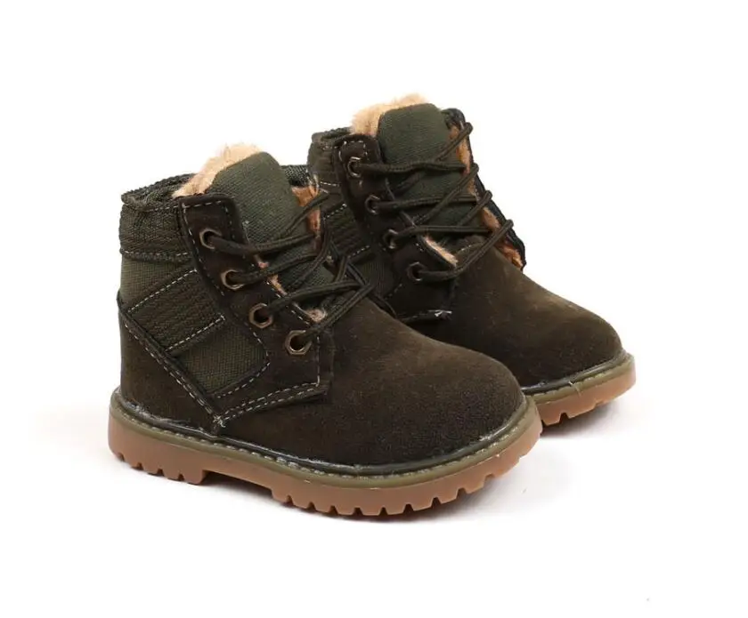 Plush children cotton snow boots-14