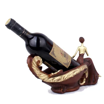 

Creative Resin Wine Racks Handmade Crafts Beauty Model Wine Holder Wine Cabinet Decor Wedding Gifts Home Decor Bar Accessories