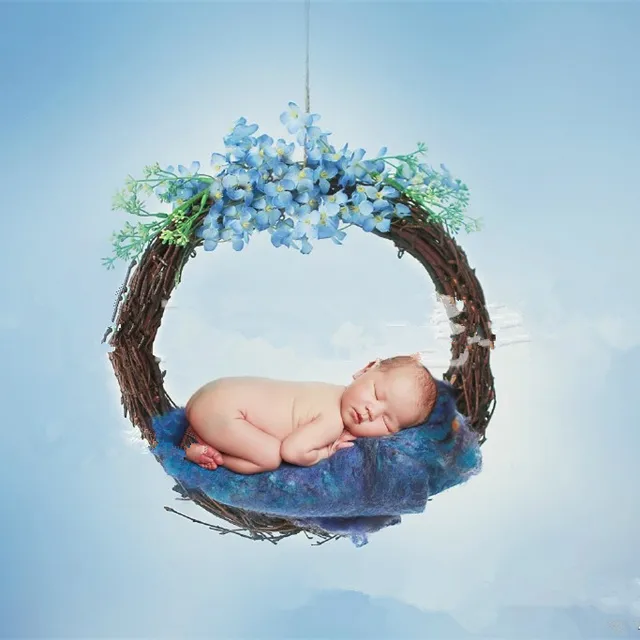 Newborn photography wool blanket backdrop blanket newborn basket stuffer 6060cm Newborn photography wool blanket backdrop blanket newborn basket stuffer 6060cm