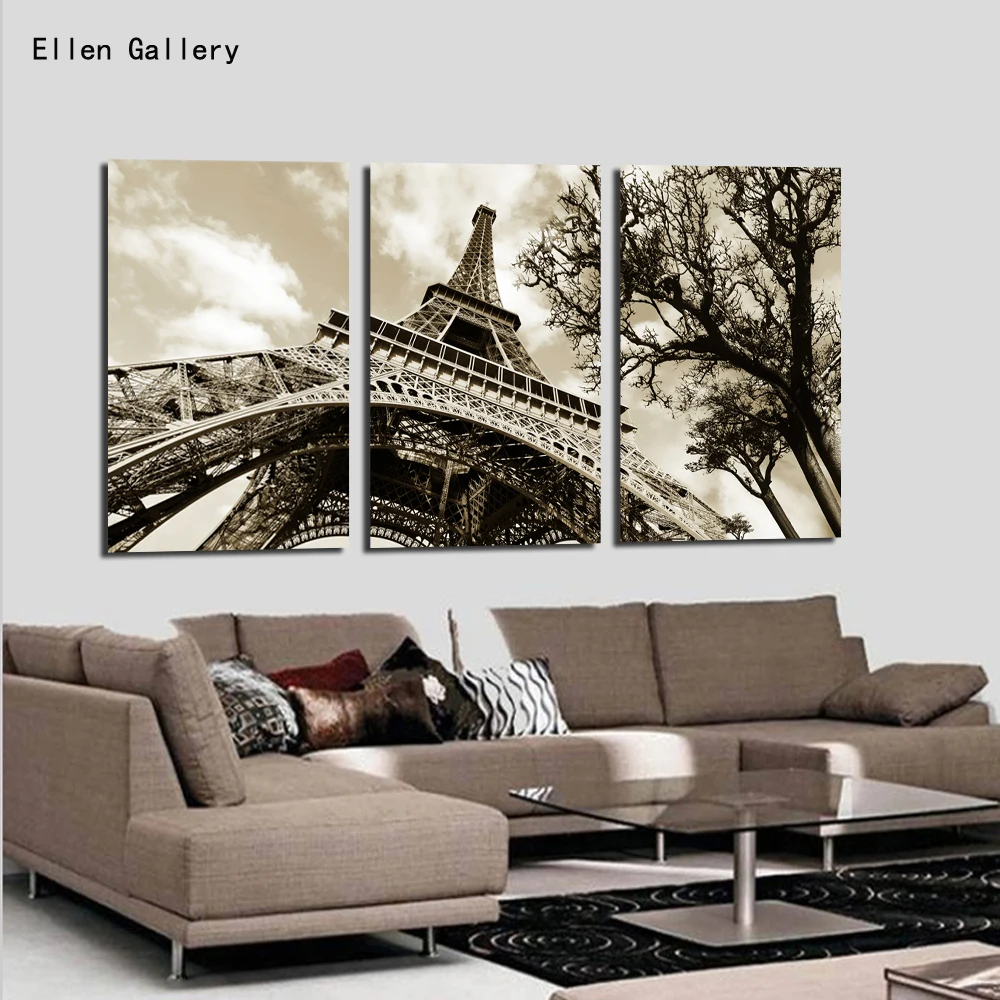 

Wall art Modern Picture Canvas Painting Wall Pictures For Living Room Quadro Cuadros Decoration Paris City Eiffel Tower No frame
