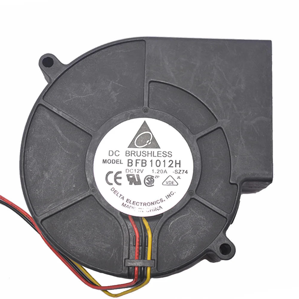 

BFB1012H DC 12V 0.8-1.2A Brushless Turbine Cooling Blower Fan 3 Pin BBQ Stove Cooking 3600RPM Powerful Air Blower Fan