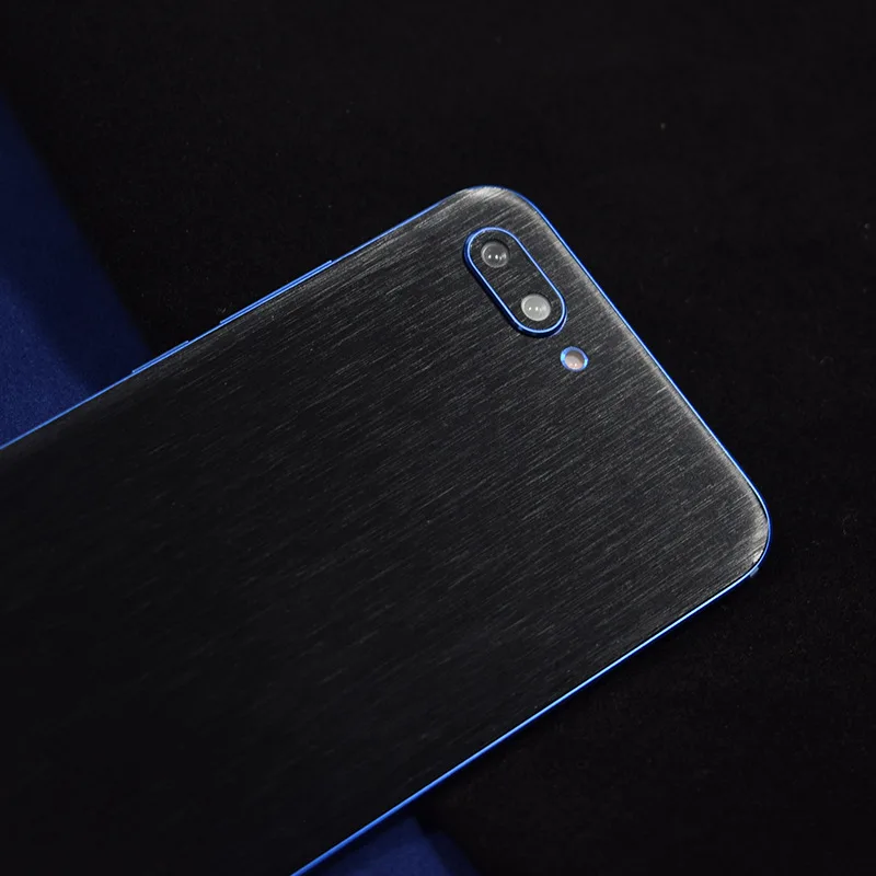 

Metal Brushed Pattern Decorative Back For Huawei Honor 10 Lite Phone Protector Matte Honor10 Lite Back Film Stickers With Gift