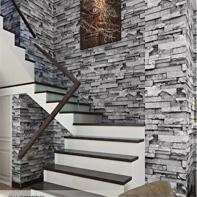beibehang Chinese Style Brick Wallpaper Hotel Restaurant