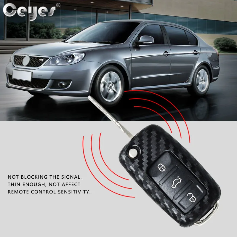 Carbon fiber key cover for VOLKSWAGEN (18)