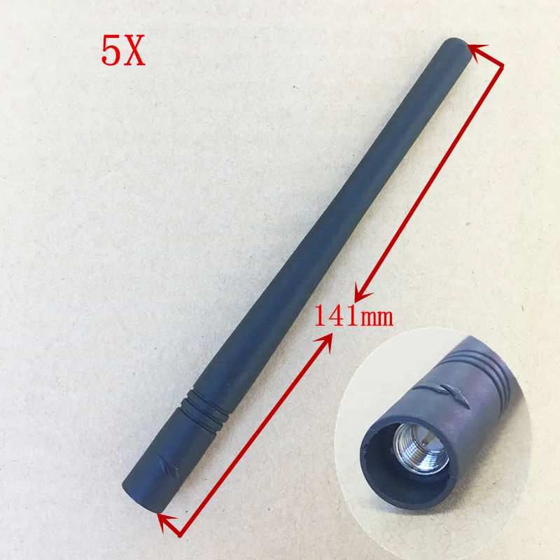 5 шт./лот VHF длинная штыревая антенна для Vertex Standard VX132 VX351 VX354 VX414 VX417 VX168 VX177 VX228 и т. Д.