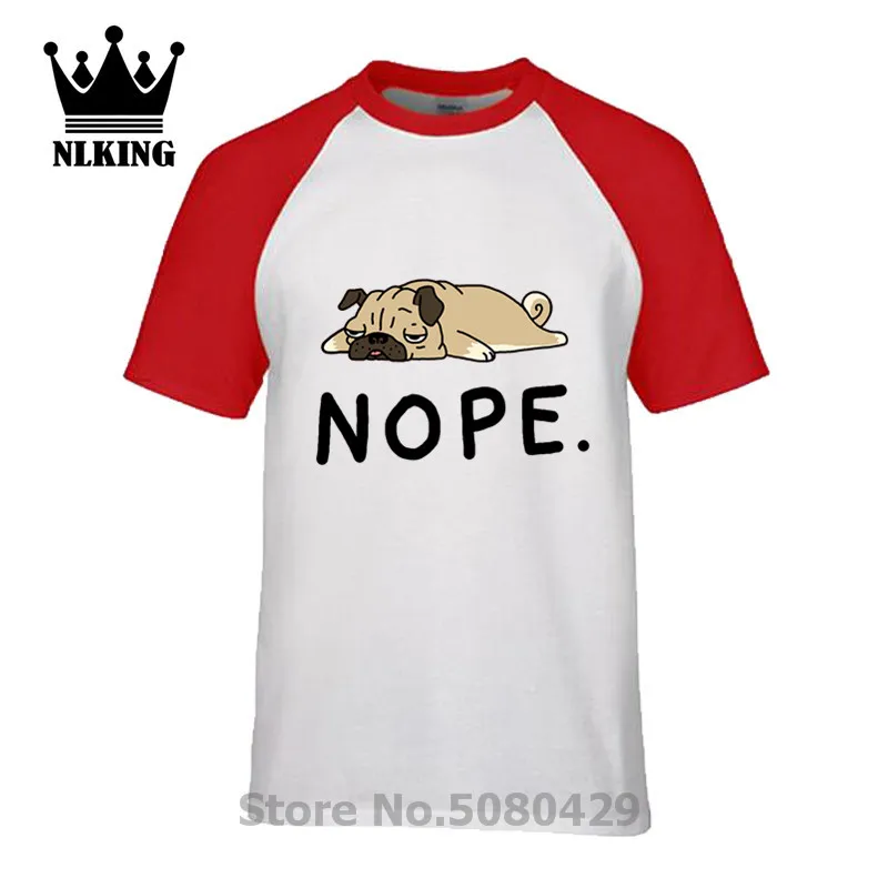 Топ Nope Not Today Футболка мужская sycophant dog дизайнерский с коротким рукавом О образным