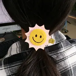 1 шт. новый дизайн милые заколки для волос в форме Луны блестящие Защита от солнца Блеск Радуга фетр шпилька обувь для девочек детей