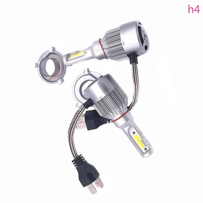 2PCS Auto Head font b Lamp b font Lights LED C6 H1 H3 H4 H7 9006