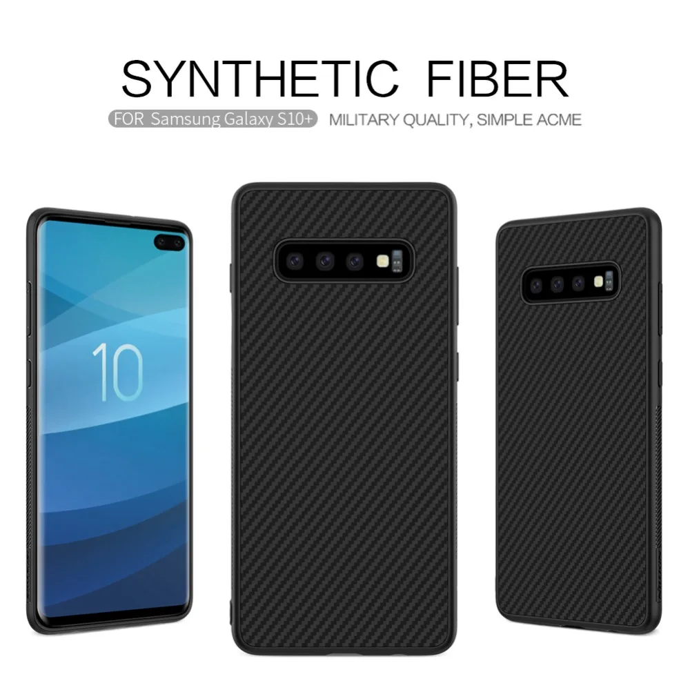 Nilkin для samsung Galaxy S10 Plus чехол S10e чехол Nillkin из углеродного синтетического волокна Жесткий ПК ультра тонкий чехол s для samsung S10 Lite