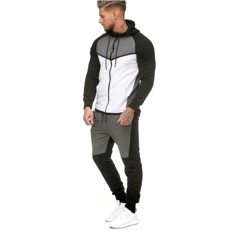 Suit Sport Clothing Set Running Jogger Tracksuit (3)