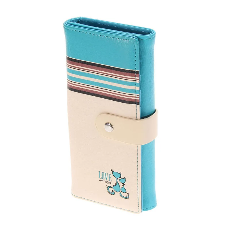  New Arrival Fashion Women Wallets Cute Cartoon Long Wallet PU Leather Ladies Card Holder Purse Clutch Carteira Portefeuille 