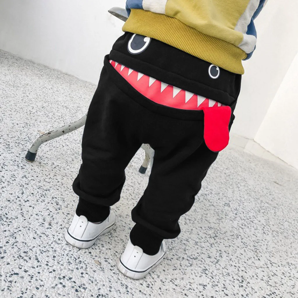 

Baby Children Kids Boys Girls Cartoon Shark Tongue Harem Pants Trousers Pants children clothes kawaii long infantil menino new