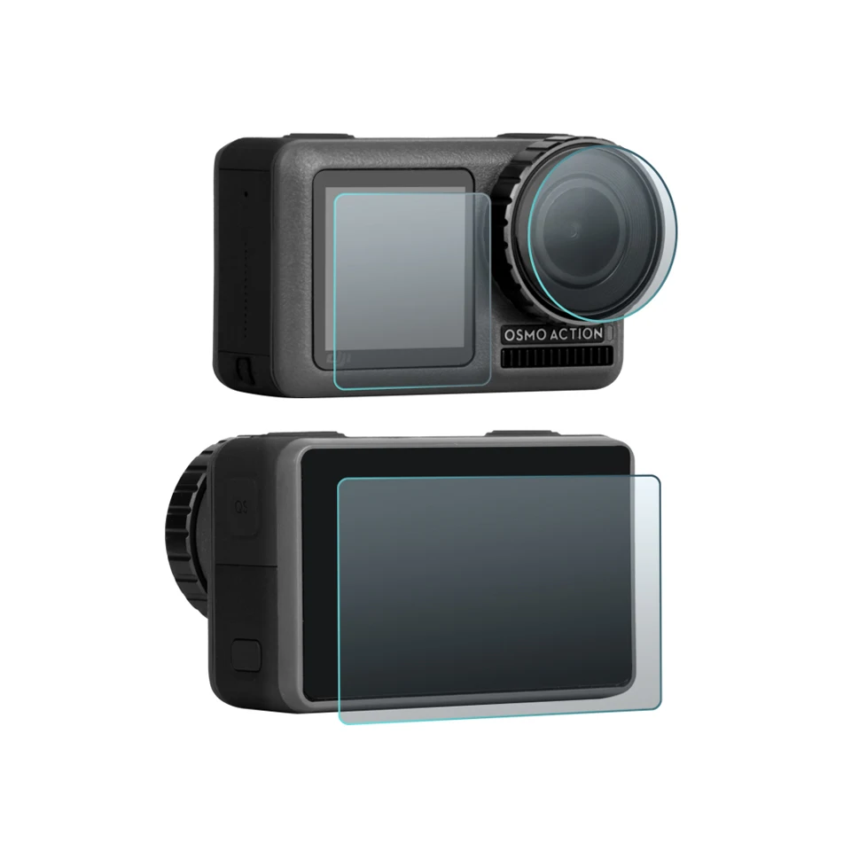 

Tempered Glass Screen Protector Anti-Scratch Film for DJI OSMO Action Sport Camera Front/Back Screen and Lens