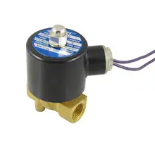 AC 12 V 3/" 2 способа 2 положения Газа воды Соленоидный клапан черный золотой тон