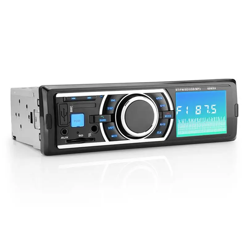 Onever 4X60W1 Din Bluetooth Автомагнитола стерео плеер fm-радио MP3 USB SD MMC AUX аудио Авто