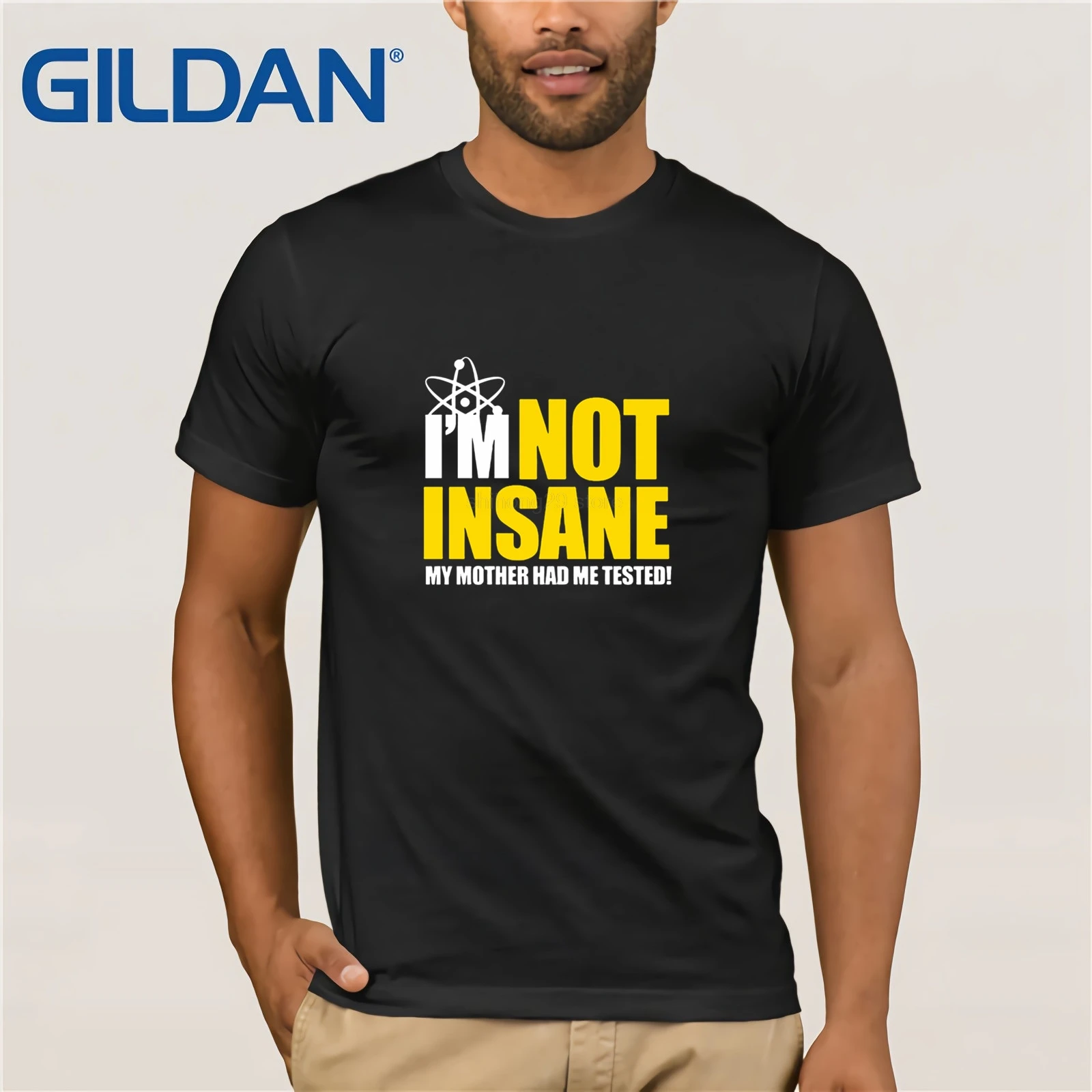 

Comic The Big Bang Theory T Shirt Men Funny I'm Not Insane Tshirt Sheldon Cooper T-Shirt O-Neck Short Sleeve 100%cotton Tops Tee